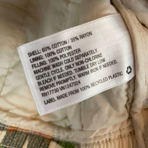 NWT Universal Thread Women's Quilted Jacket Small Cream Ring Button Up Pockets - Picture 7 of 7